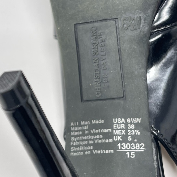‼️SOLD‼️Christian Siriano Black Patent 4” Heels - Picture 10 of 10